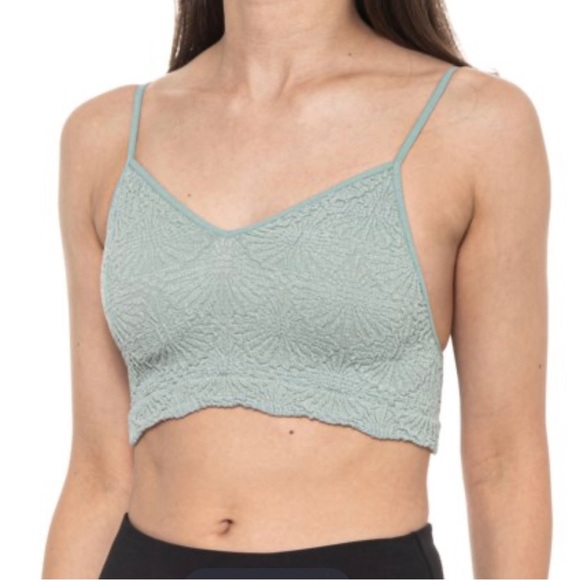 Free People What’s The Scoop Floral Bralette in Mermaids Tale Size XS/S NWOT - Picture 7 of 10